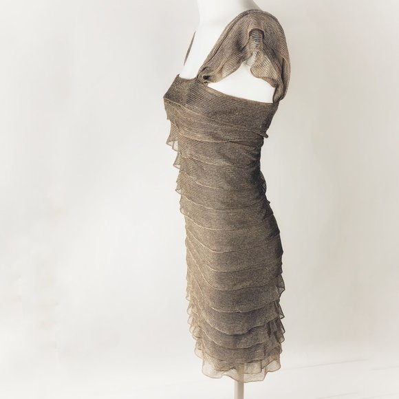 Max Studio Ruffle Bandage Bodycon Dress NWOT XS - Picture 2 of 5